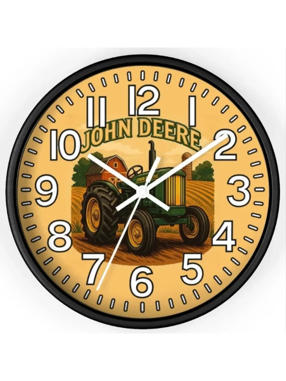 John Deere Faith Family And Farming Glow In The Dark Wall Clock New!